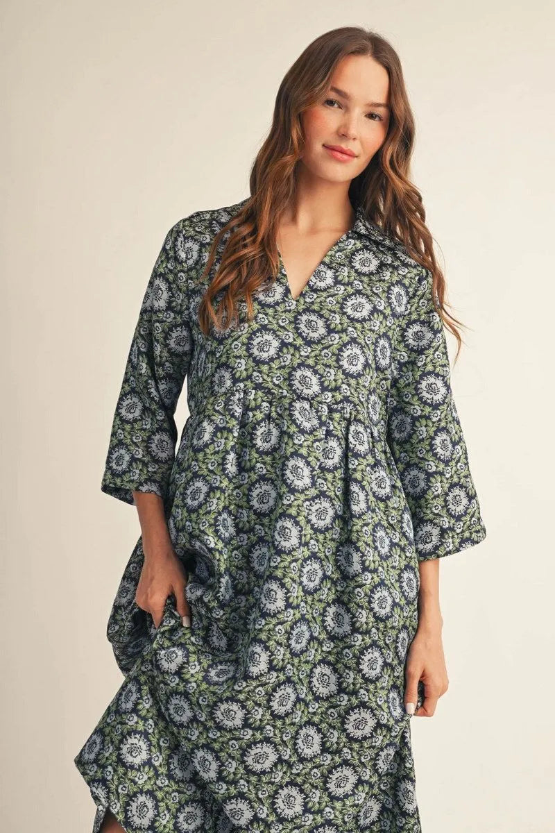 Autumn Gardens Midi Dress