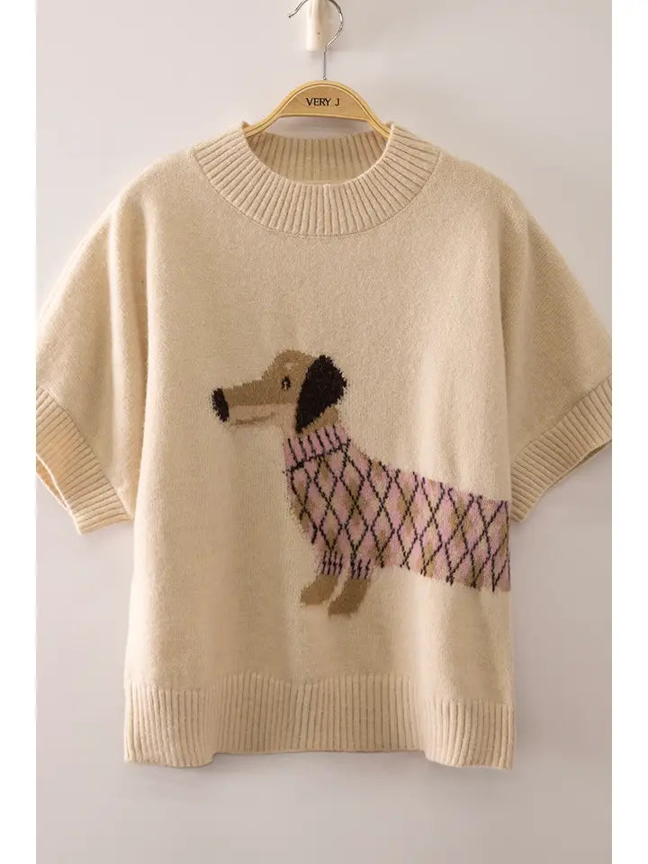 Dog Graphic Sweater