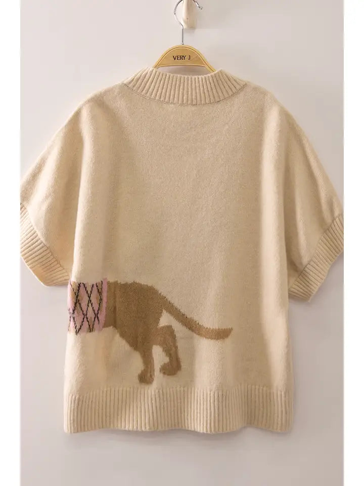 Dog Graphic Sweater