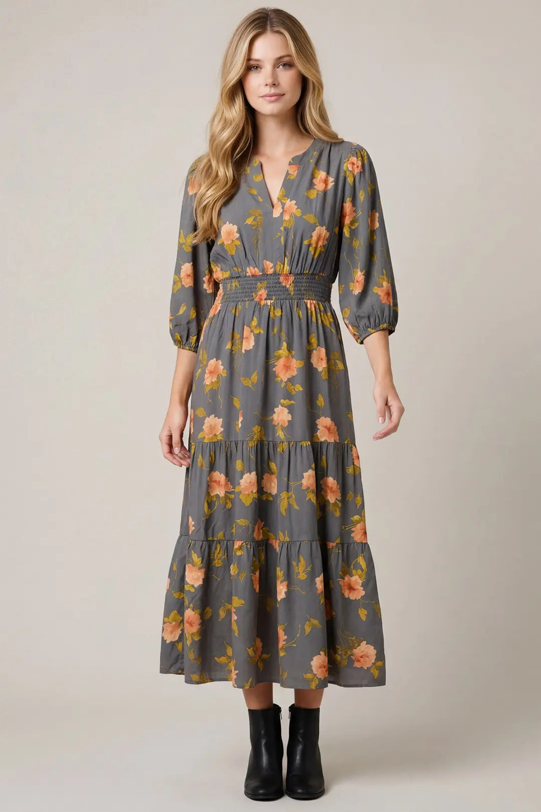 The Elara Floral Dress
