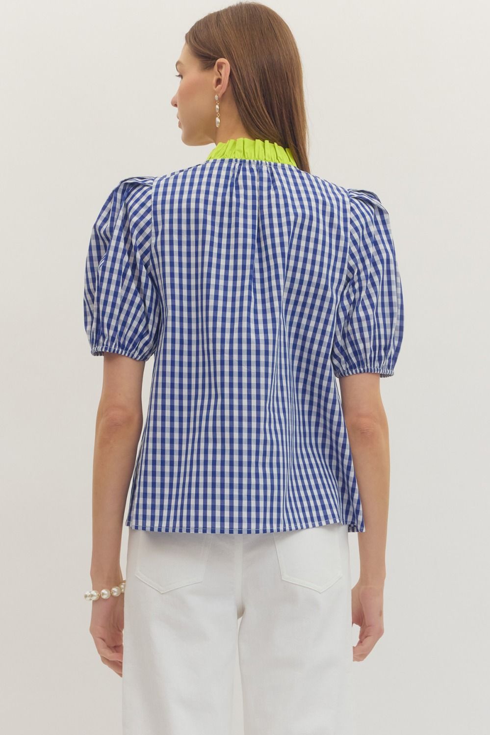 Citrus Gingham Top