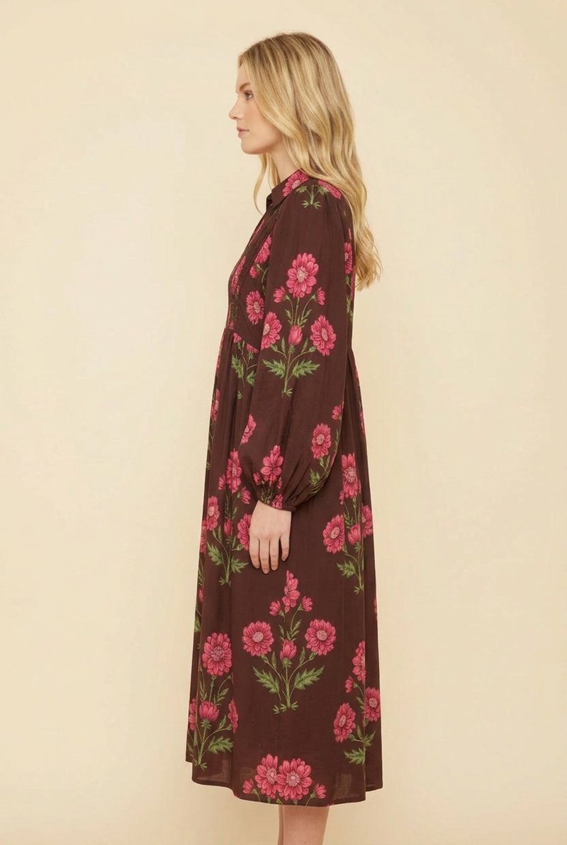 Blackberry Bloom Midi Dress