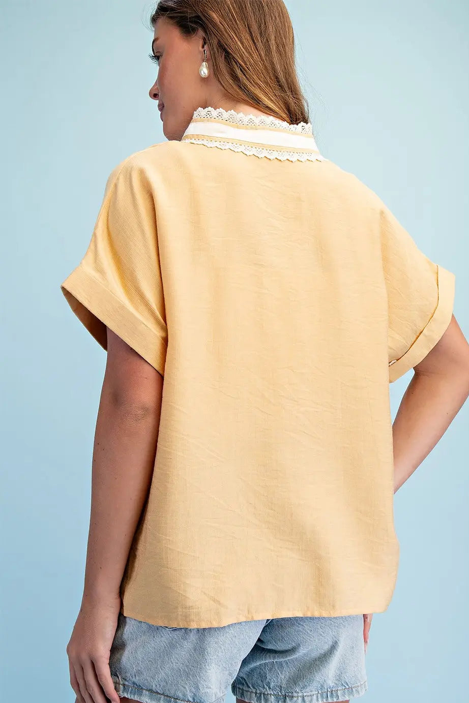 Curvy Sunlit Lace Top