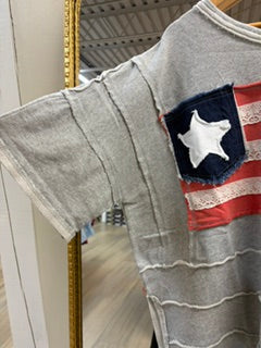 American Flag Knit Top