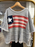 American Flag Knit Top