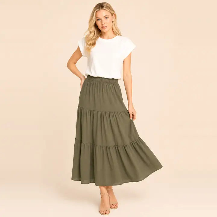 Prairie Tiered Maxi Skirt