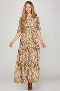Dusk & Thistle Paisley Dress