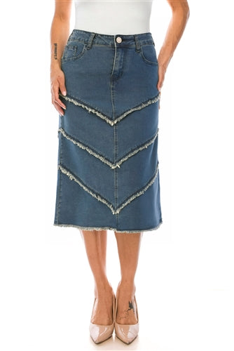 The Margaret Denim Skirt