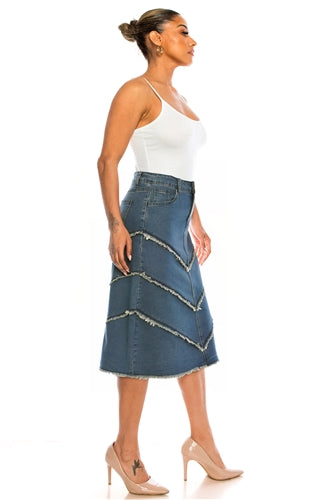 The Margaret Denim Skirt