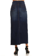 The Maxine Long Denim Skirt