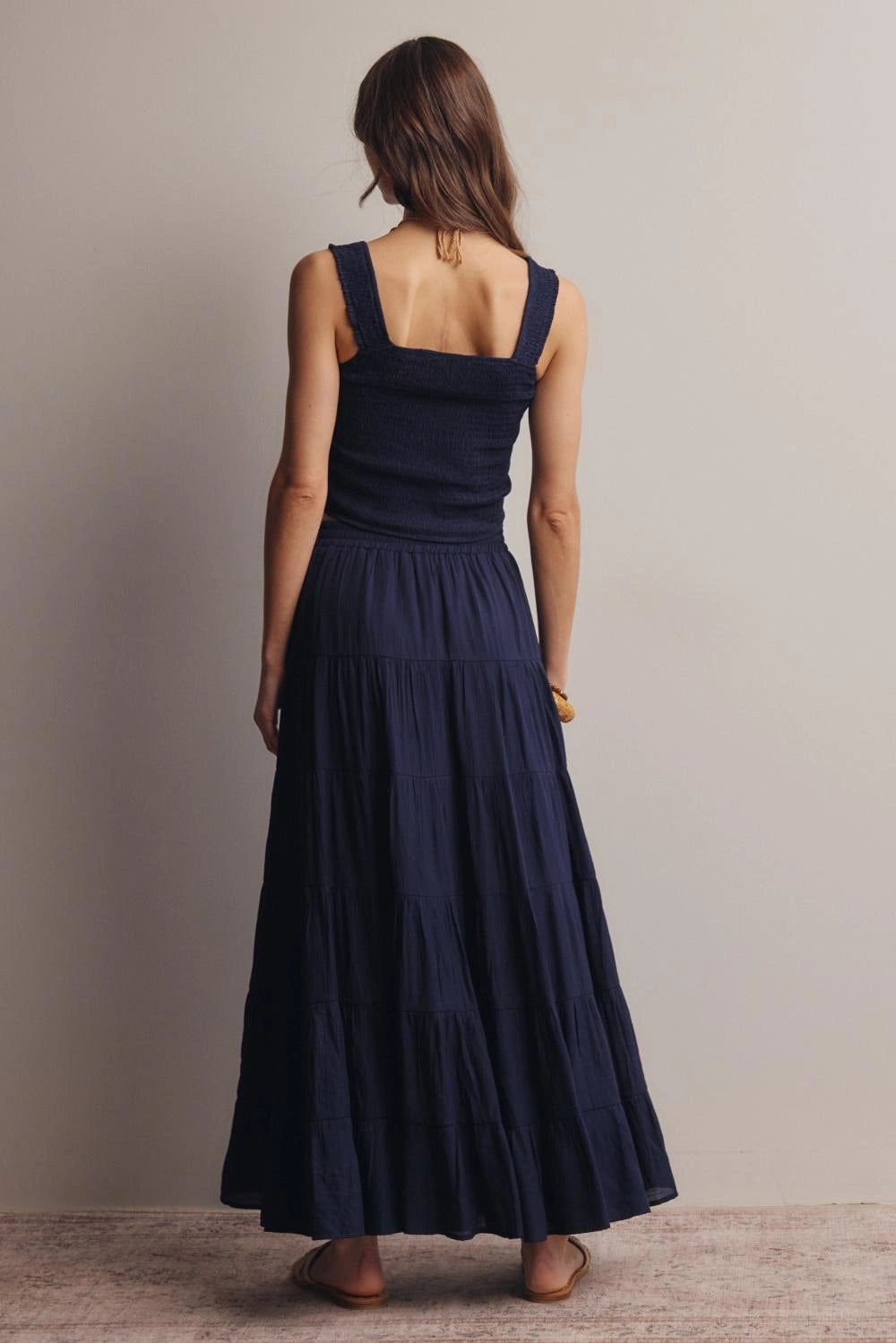 Navy Tiered Maxi