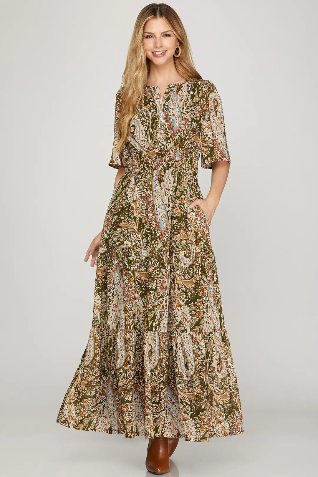 Dusk & Thistle Paisley Dress