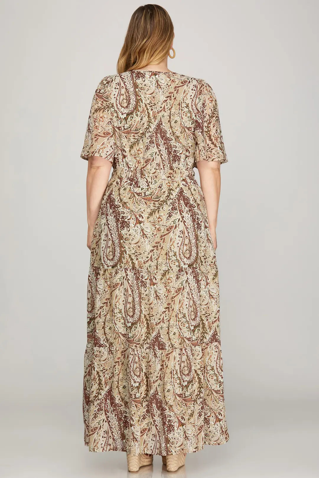 Curvy Dusk & Thistle Paisley Dress