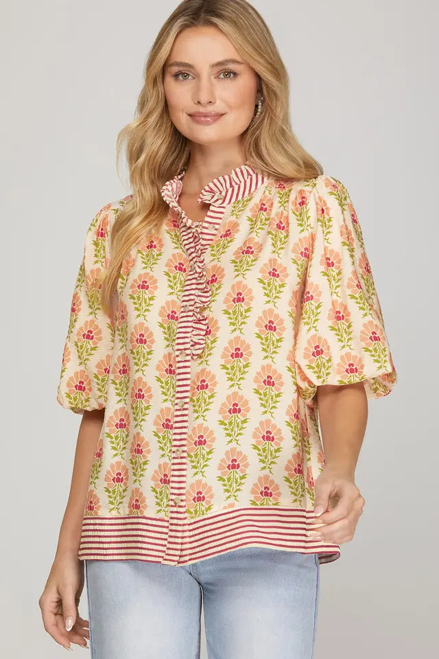 Sunlit Bloom Top