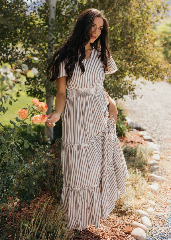 Curvy Eden in Birchwood Stripe