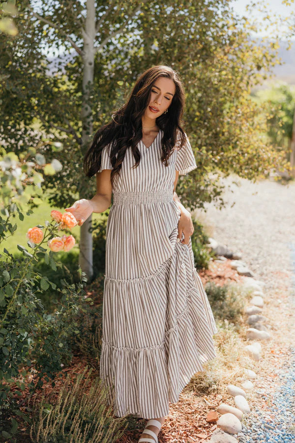 Curvy Eden in Birchwood Stripe